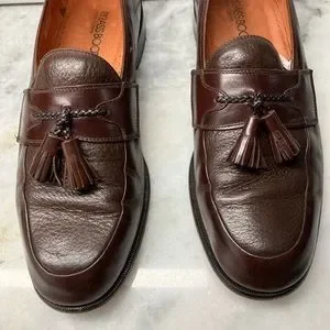 Brass Boot | Shoes | Mens Brass Boot Tassel Loafers Leather  display picture 1